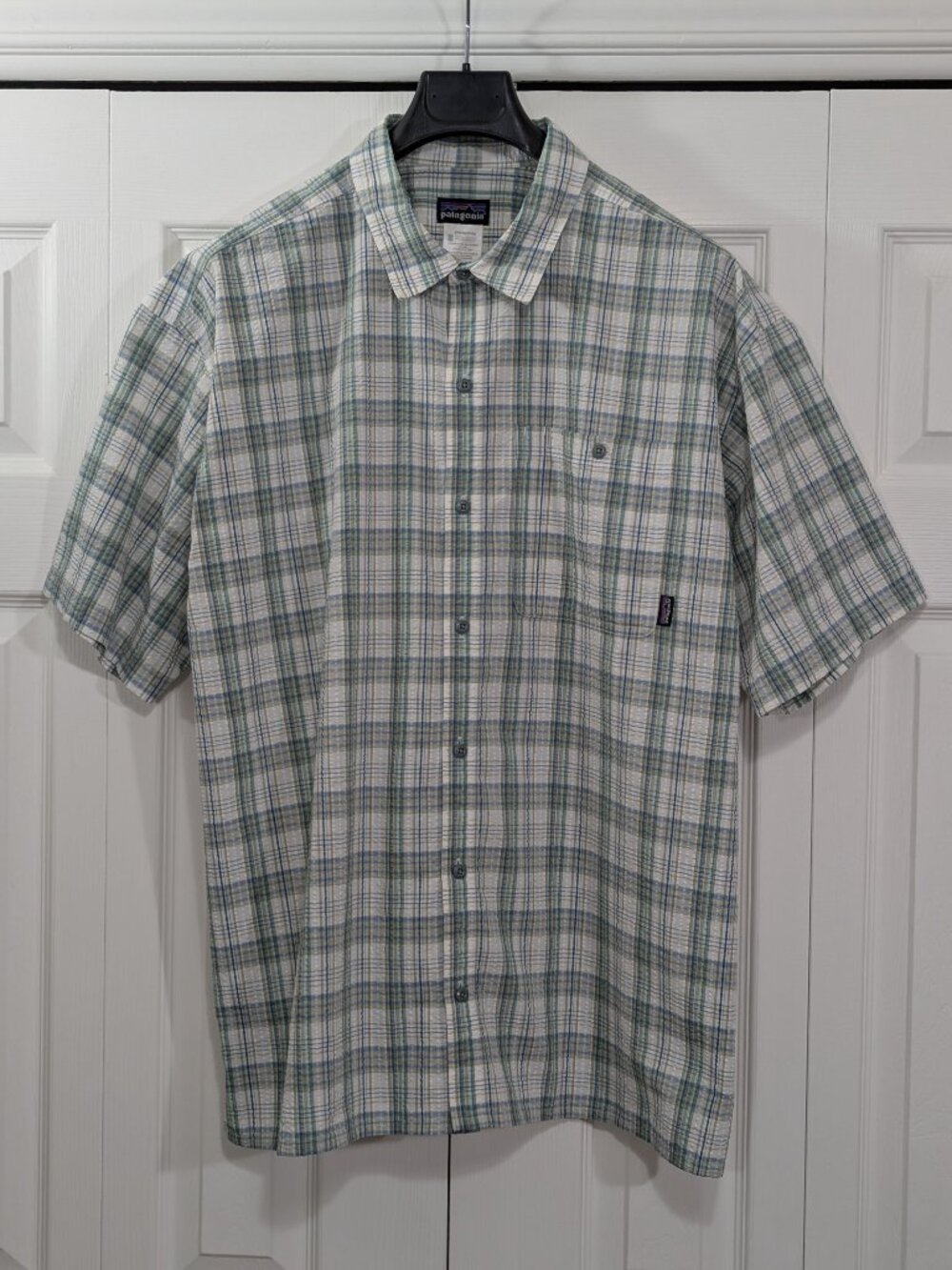 Patagonia Men's Organic Cotton Short Sleeve Plaid Shirt - XL